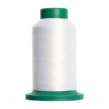 0010 Silky White Isacord Embroidery Thread - 1000 Meter Spool